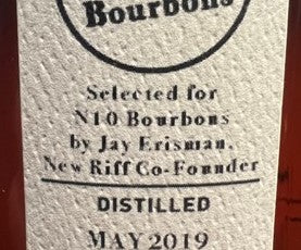 New Riff Private Selection Single Barrel Rye N10 Bourbons / Jay Erisman